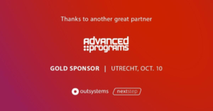 Advanced Programs Gold Sponser NextStep OutSystems